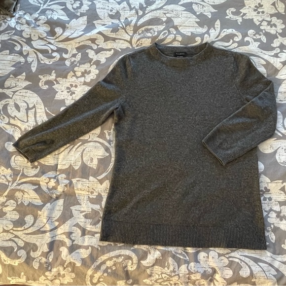 Talbots Gray Pure Cashmere Sweater Size S - Picture 7 of 10